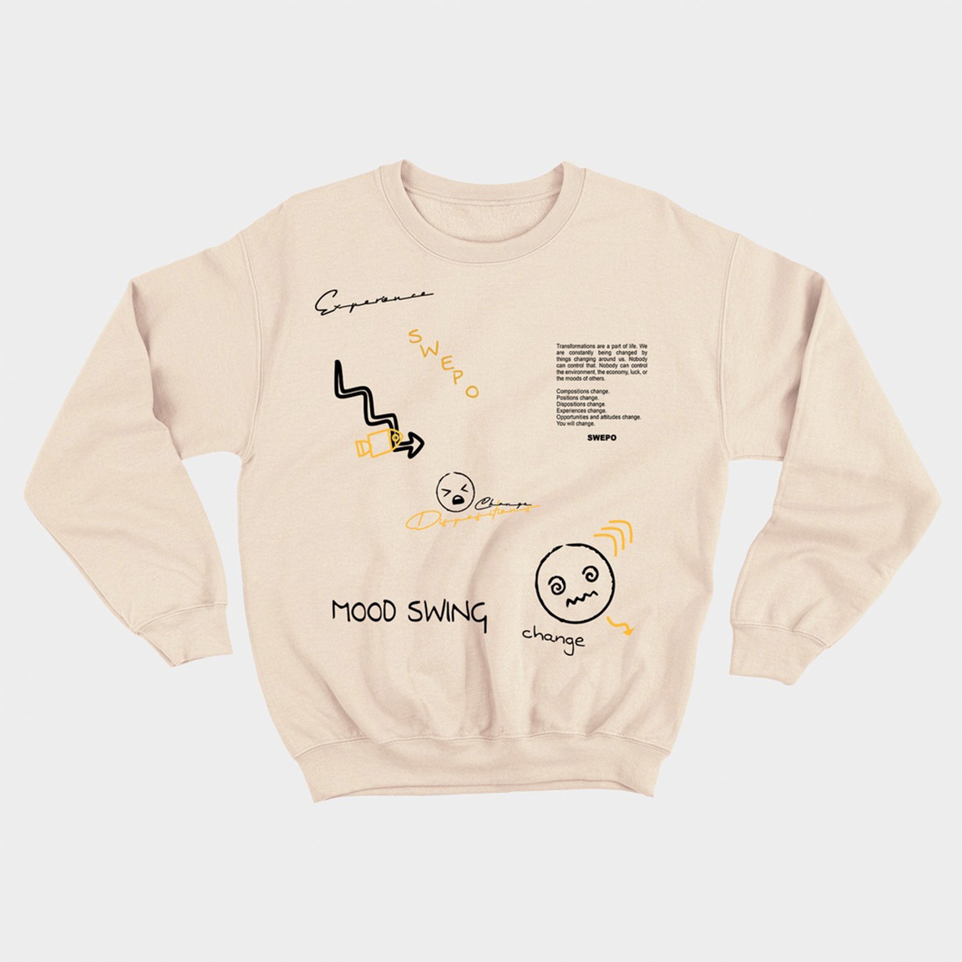 moletom gola redonda com estampa emoji rostos