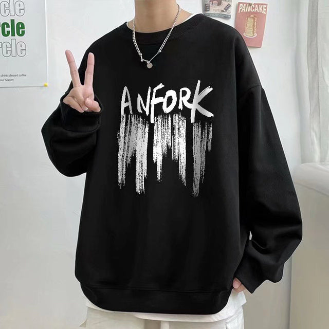 Moletom Gola Redonda Com Estampa Anfork