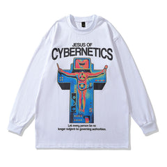 Moletom Gola Redonda Unissex Jesus Of Cybernetics