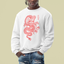 Moletom Gola Redonda Unissex Red Dragon - Branco