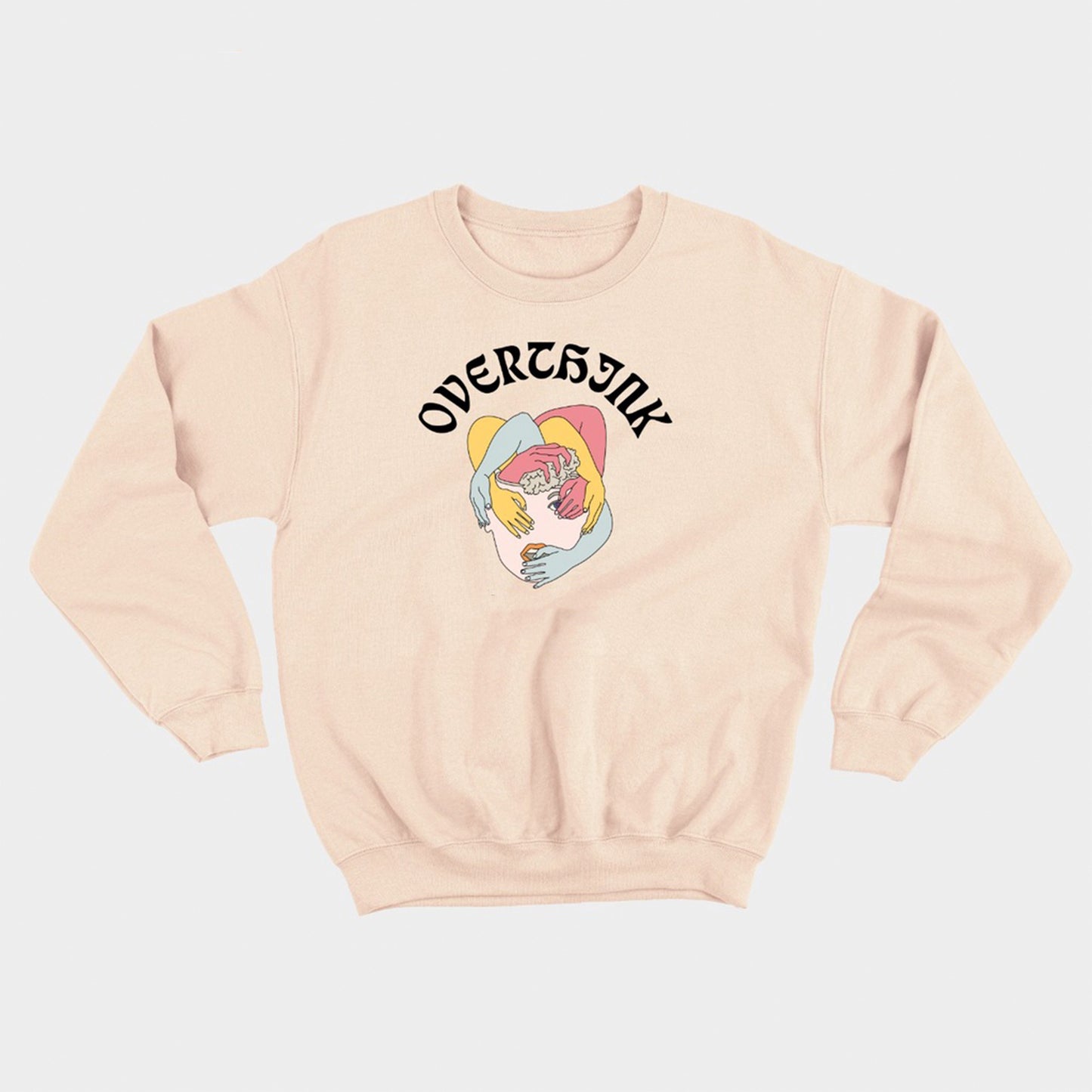 moletom gola redonda com estampa mulher arte