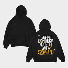 Moletom Canguru I Want Conquer the World