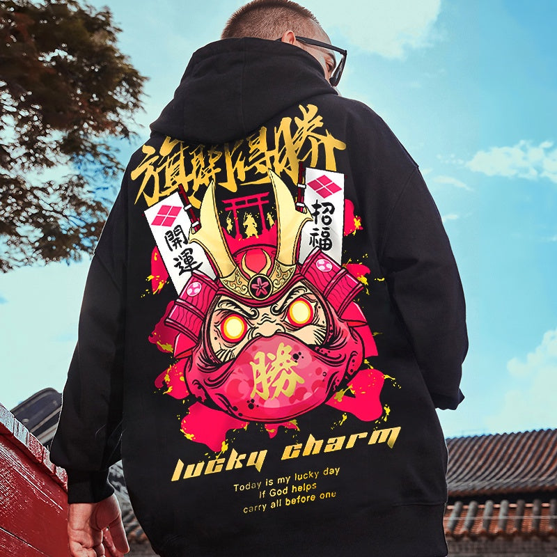 Moletom Canguru Com Estampa Samurai
