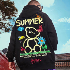 Moletom Canguru Summer Bear Urso